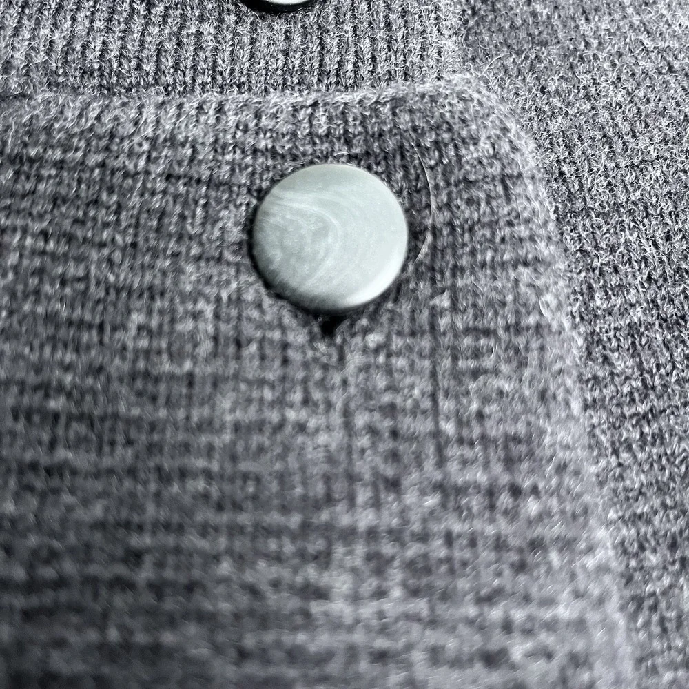 J. Crew Peacoat Women 1X Gray Wool Blend Double Breasted Vintage Dark Academia